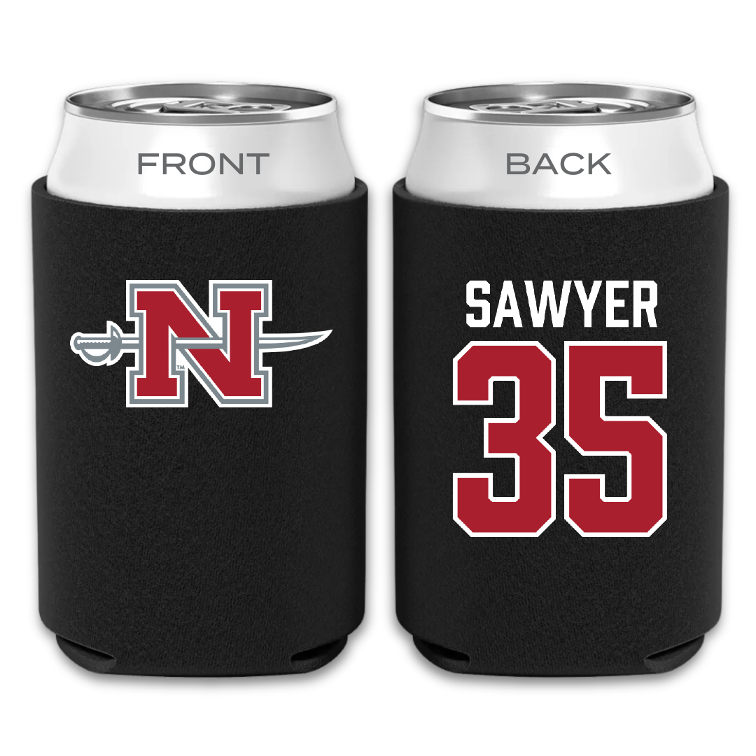 Nicholls State University Baseball Black Can Cooler - #35 Barron Sawyer