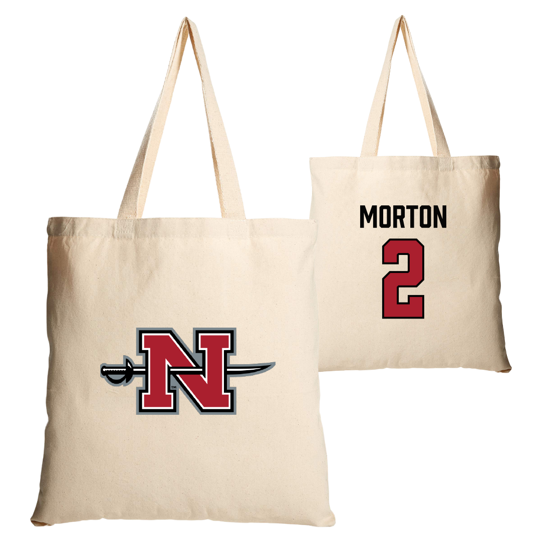 Nicholls State University Football Tan Canvas Tote Bag - #2 Tyler Morton