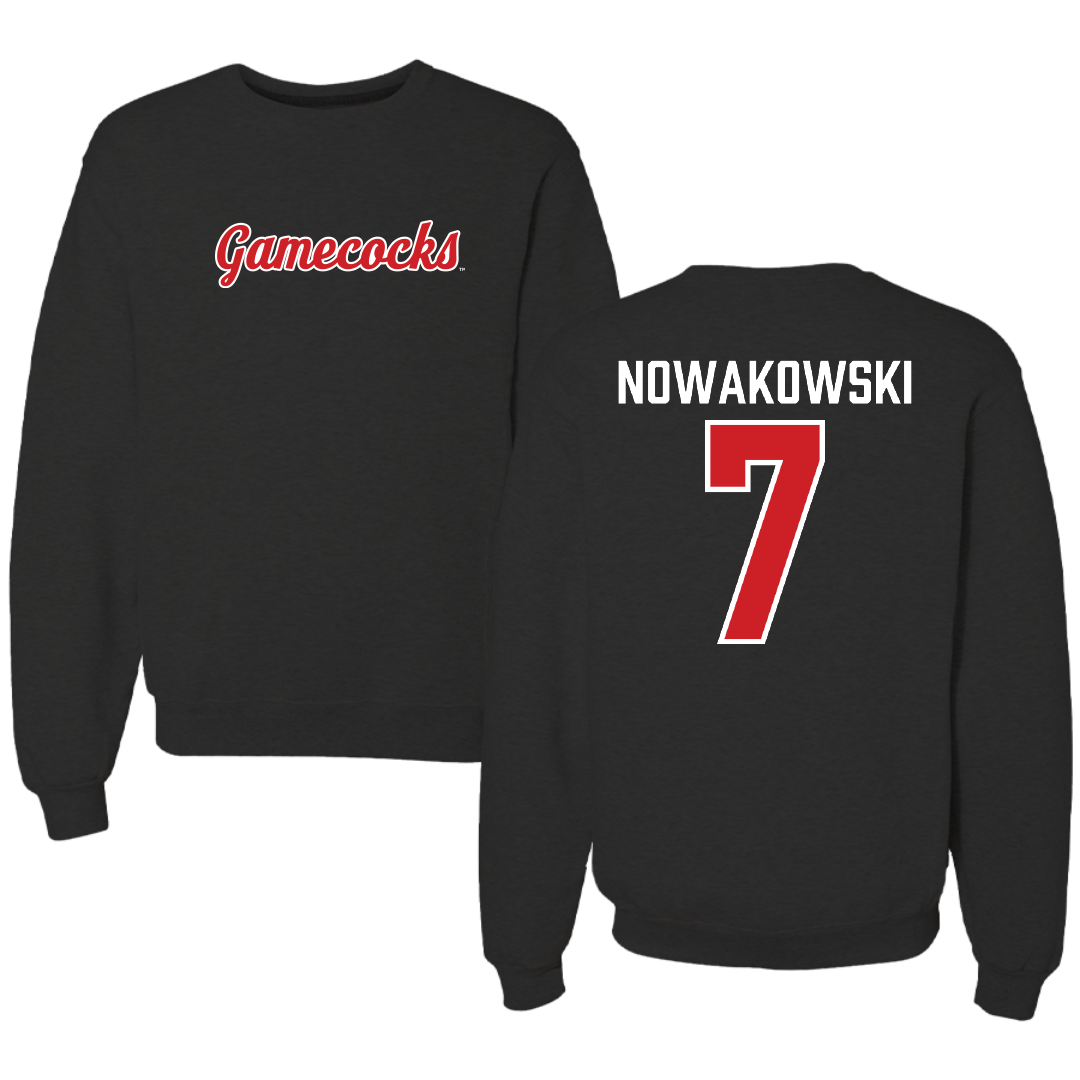 Jacksonville State University Softball Black Crewneck - #7 Morgan Nowakowski
