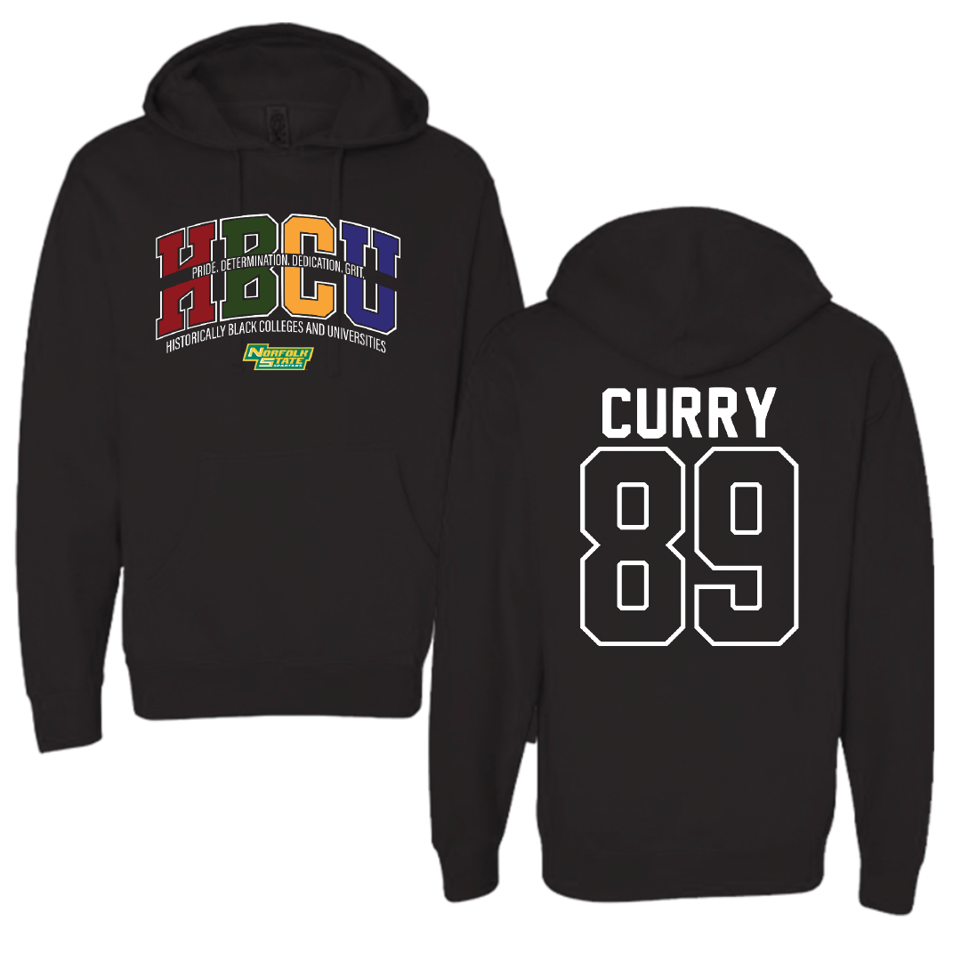 Norfolk State University Football Black HBCU Hoodie - #89 Michael Curry