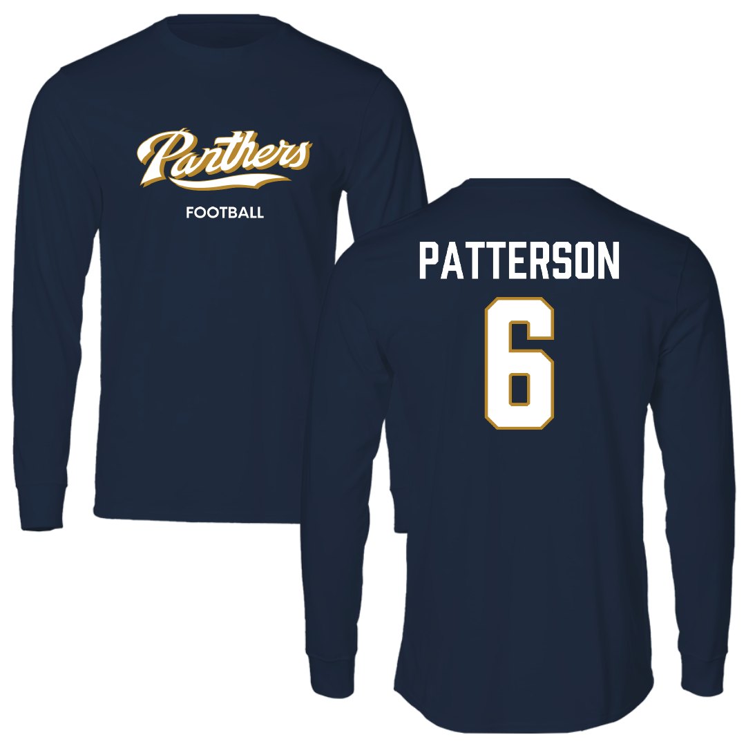 Florida International University Football Navy Long Sleeve - #6 Antonio Patterson
