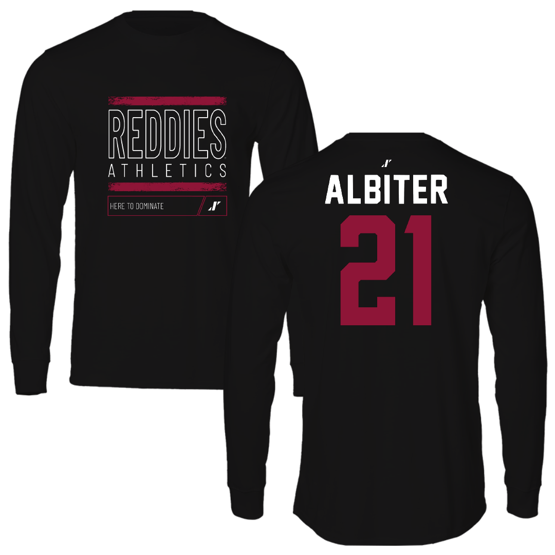 Henderson State University Softball Black Dominate Long Sleeve - #21 Jay Albiter