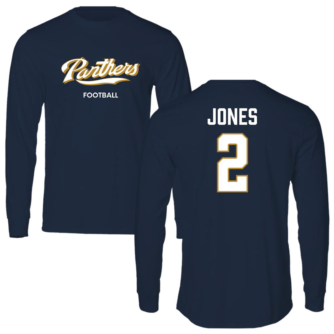 Florida International University Football Navy Long Sleeve - #2 Amari Jones