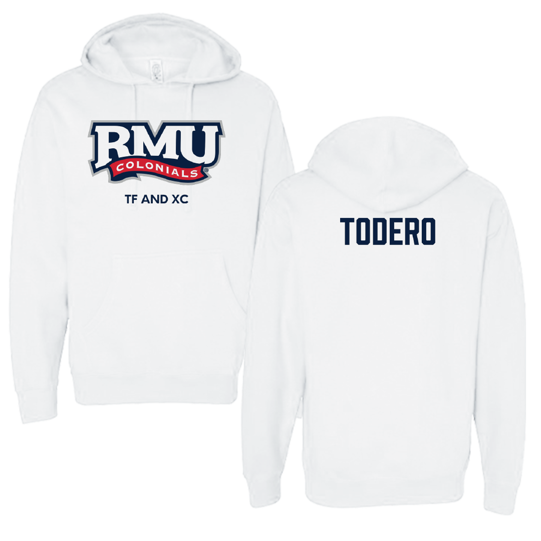 Robert Morris University TF and XC White Colonials Hoodie - Rayna Todero