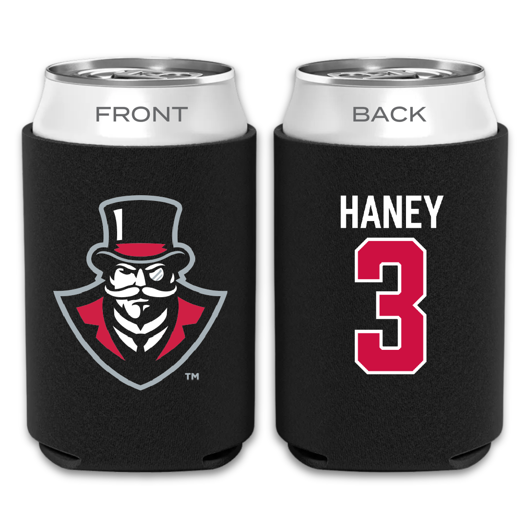 Austin Peay State University Basketball Black Can Cooler - #3 Isaac Haney