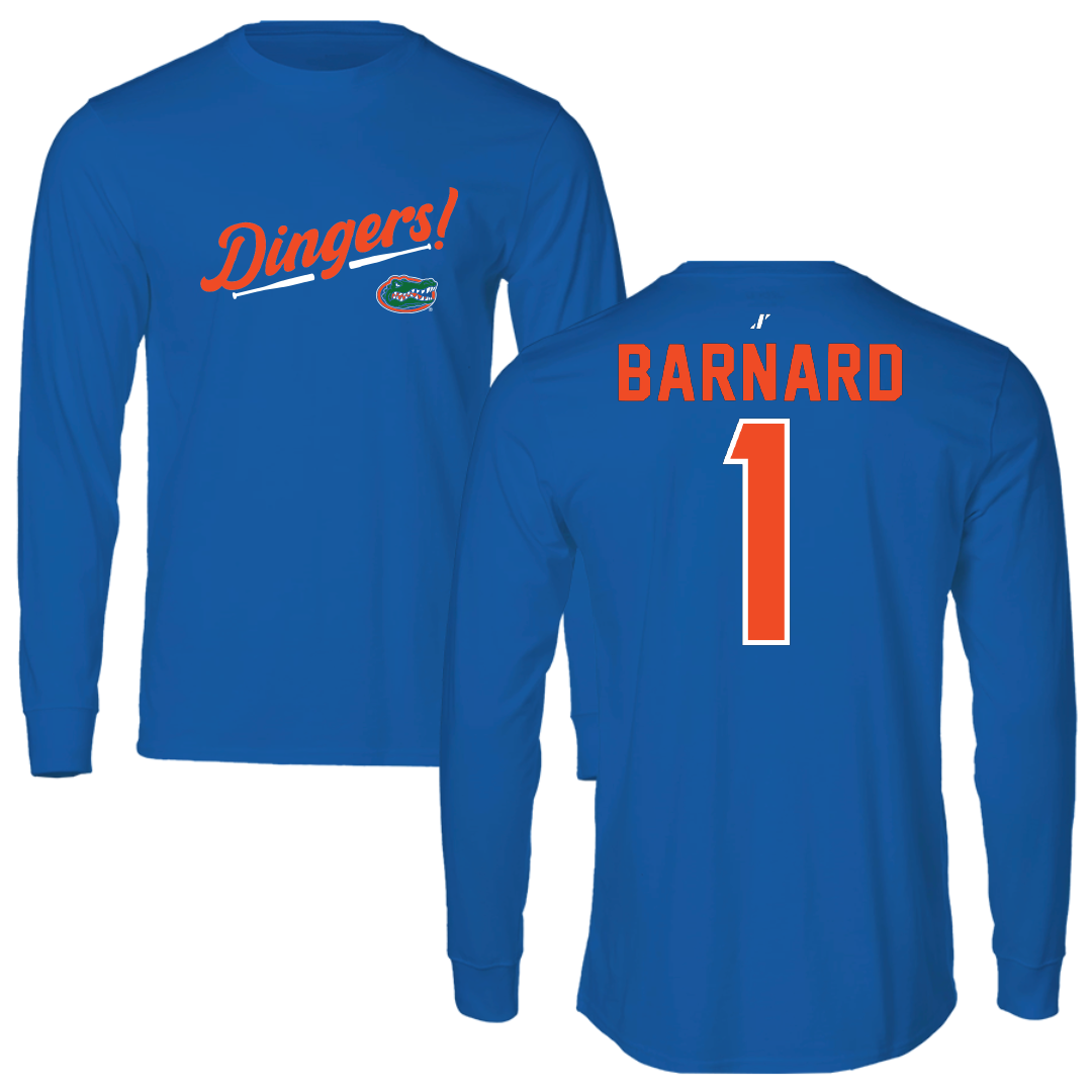 University of Florida Softball Blue Dingers Long Sleeve - #1 Brooke Barnard