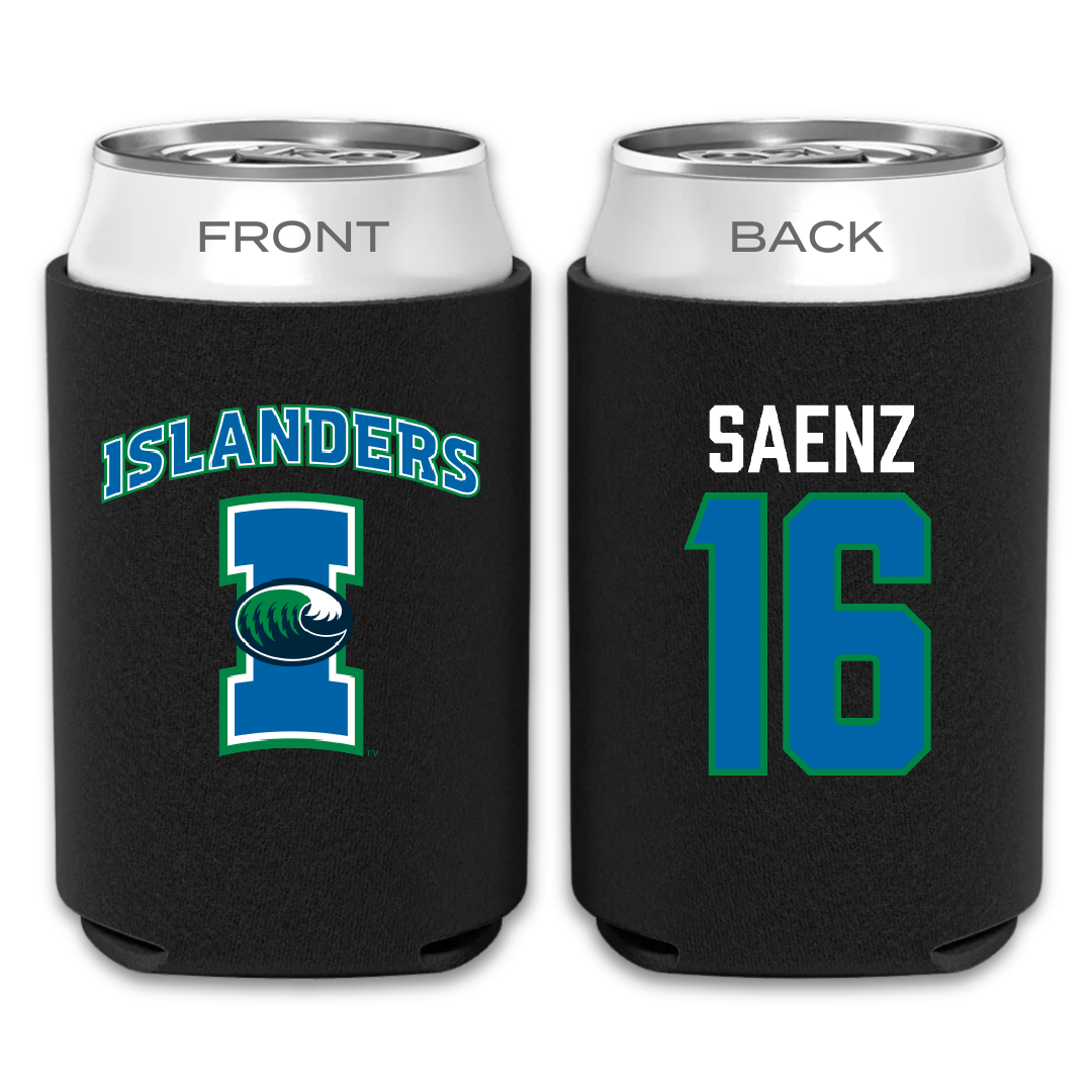 Texas A&M University-Corpus Christi Softball Black Can Cooler - #16 Ariella Saenz