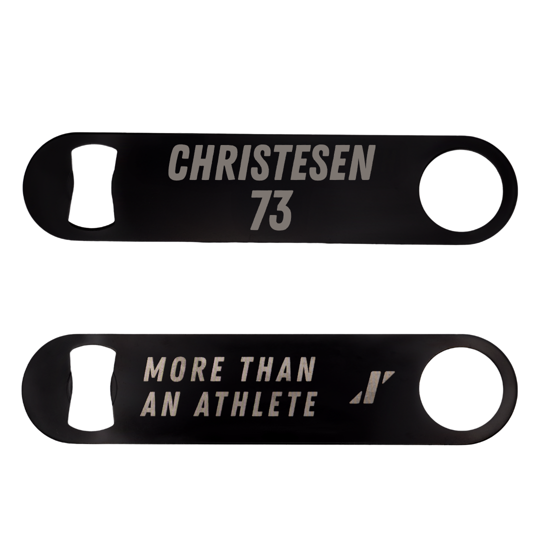 Northern Michigan University Football Black Bottle Opener - #73 Charlie Christesen