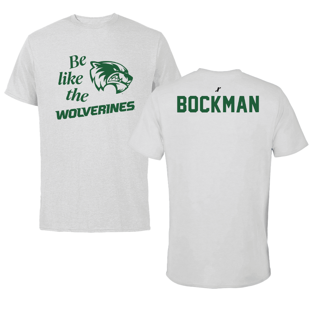 Iowa State University Wrestling Light Gray Be Like Us Performance Tee - Evan Bockman