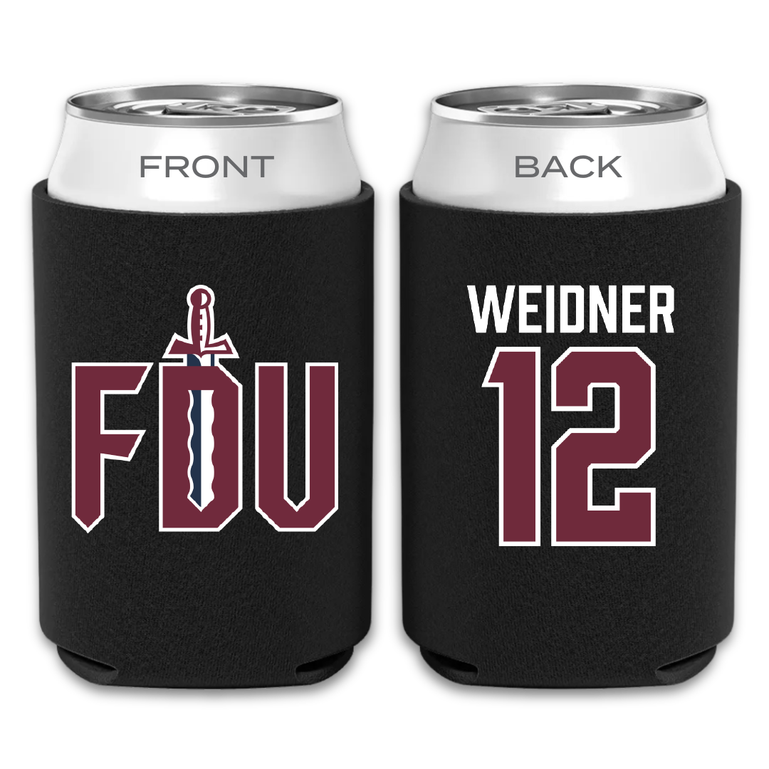 Fairleigh Dickinson University-Metropolitan Campus Lacrosse Black Can Cooler - #12 Addie Weidner