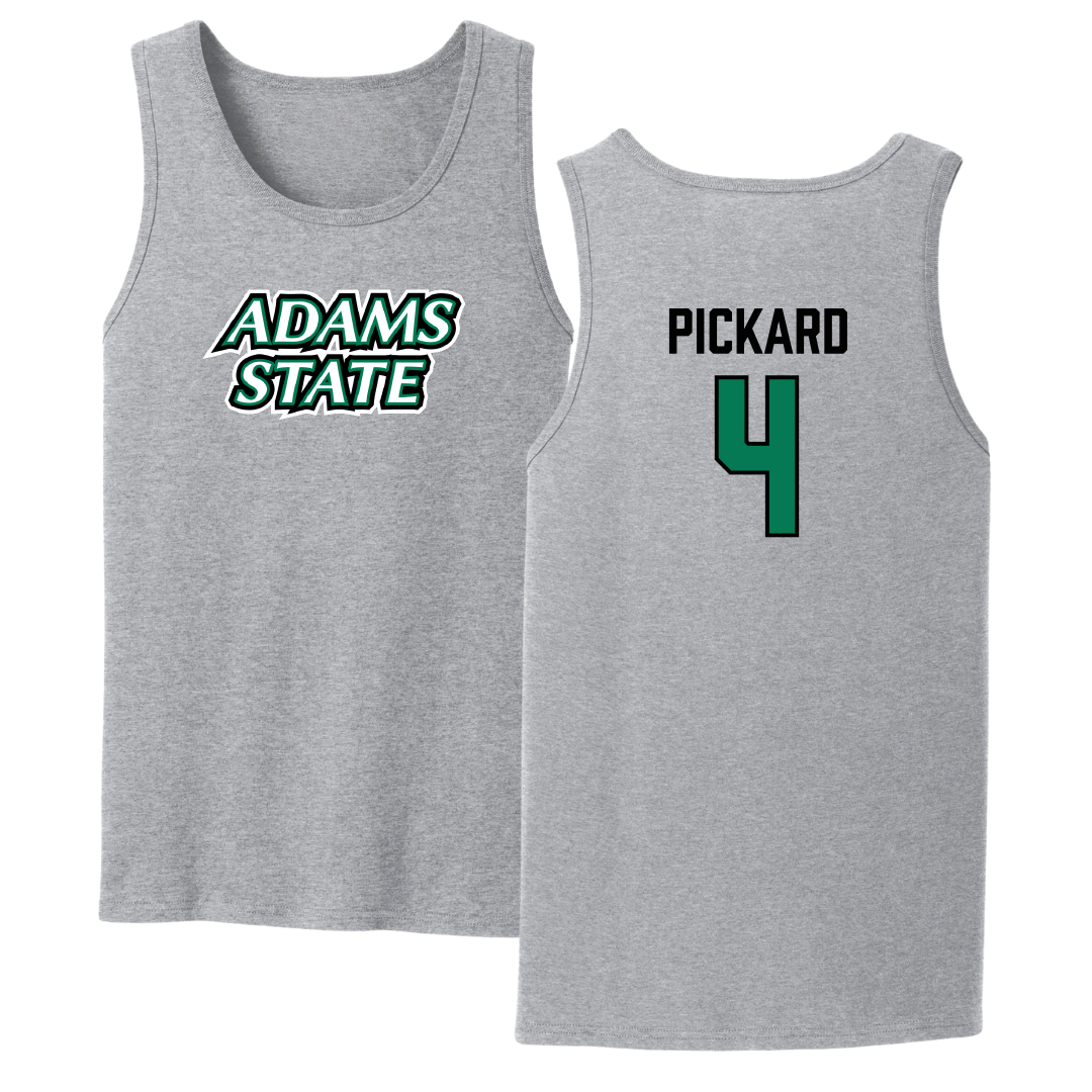 Adams State University Basketball Sport Gray Tank Top - #4 Mykaila Pickard