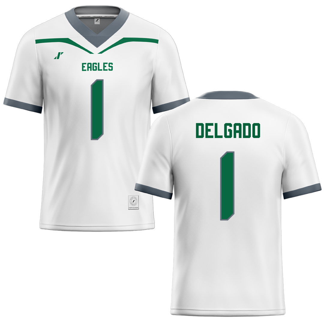 Central Methodist University White Football Jersey - Antonio Delgado