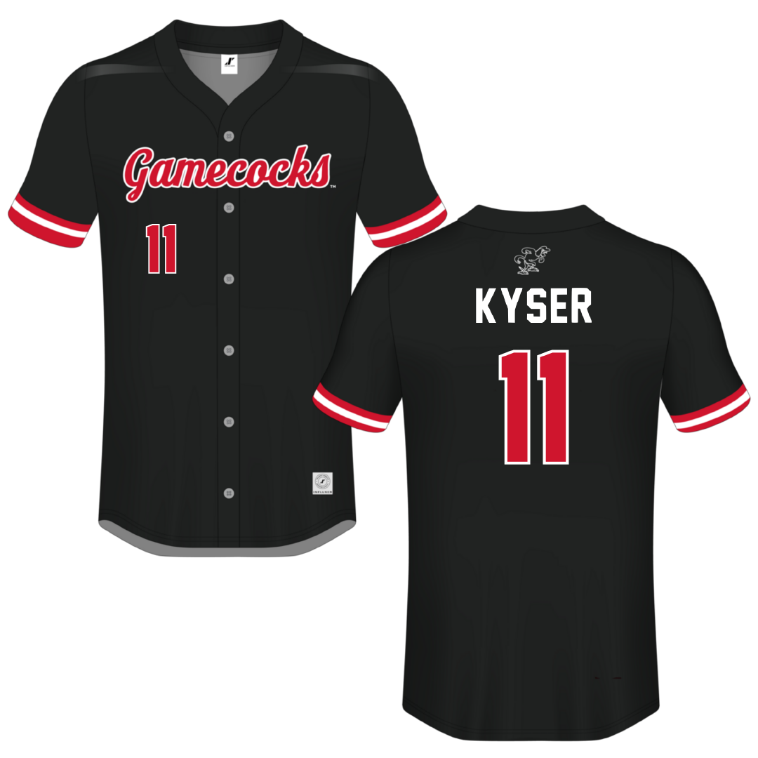 Jacksonville State University Black Button-Down Jersey - #11 Makalyn Kyser