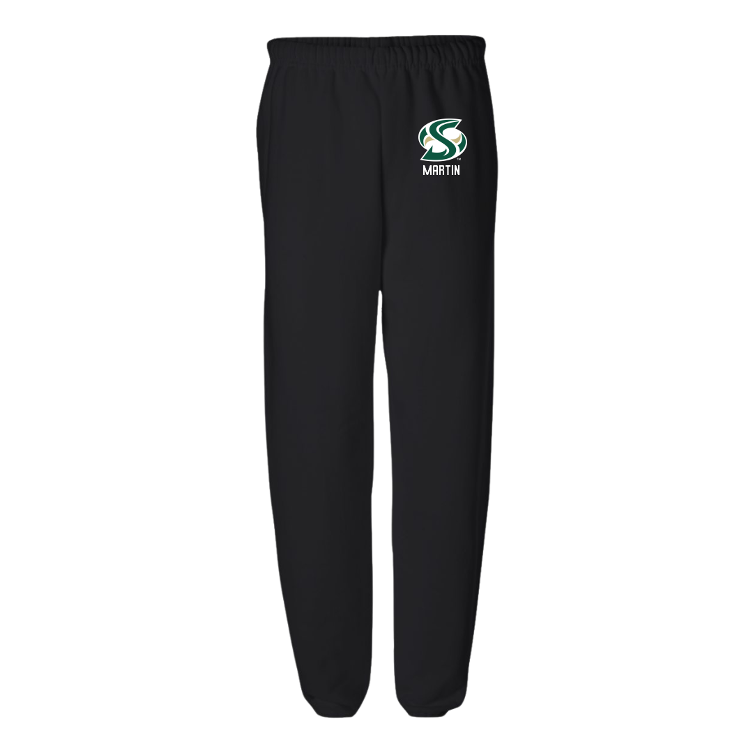 Sacramento State University Basketball (W) Black Sweatpants - #23 Jaydia Martin