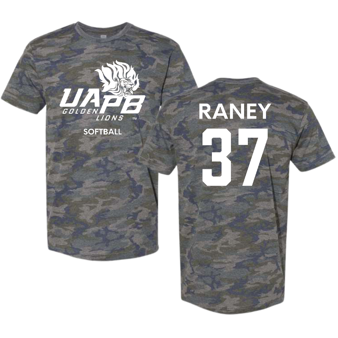 University of Arkansas-Pine Bluff Softball Vintage Camo Tee - #37 LeeAnn Raney