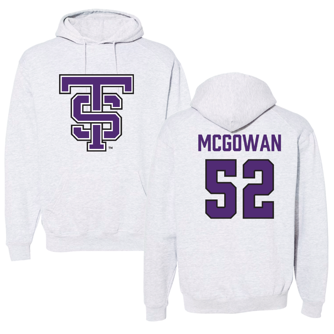 University of St. Thomas (Minnesota) Basketball Light Gray Hoodie - #52 Savannah McGowan