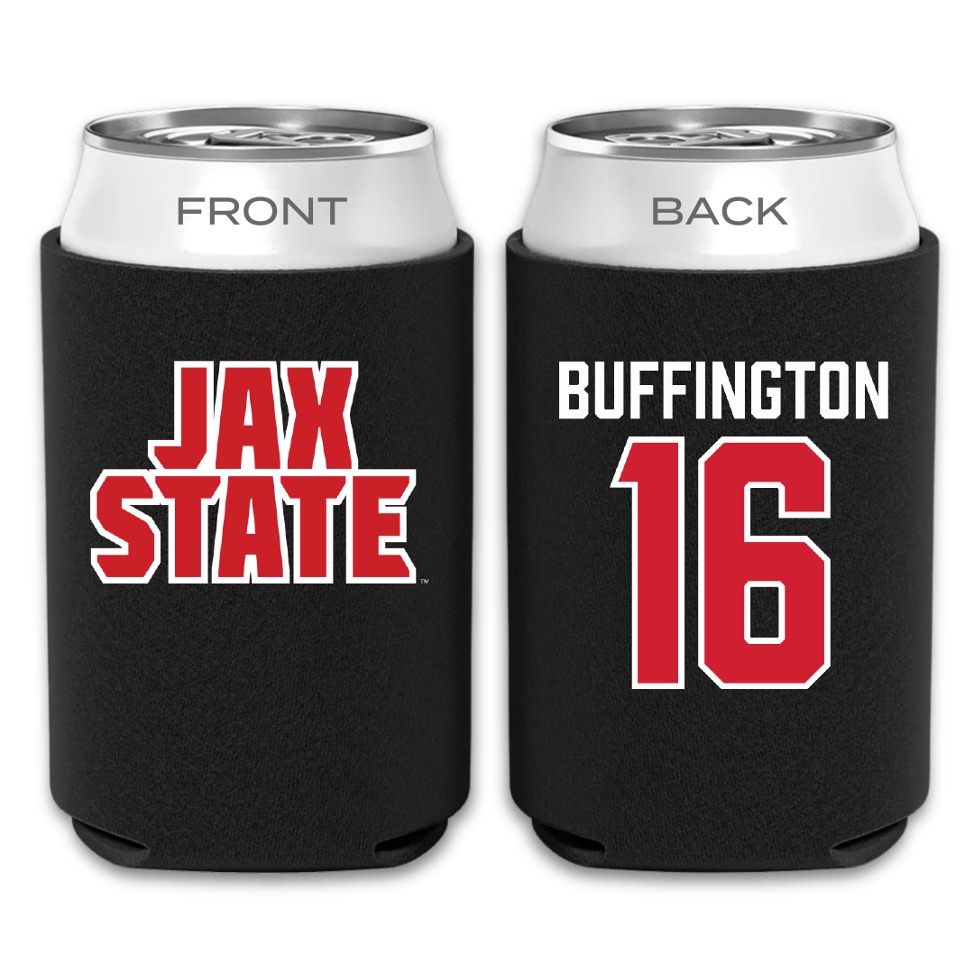 Jacksonville State University Softball Black Can Cooler - #16 Hannah Buffington