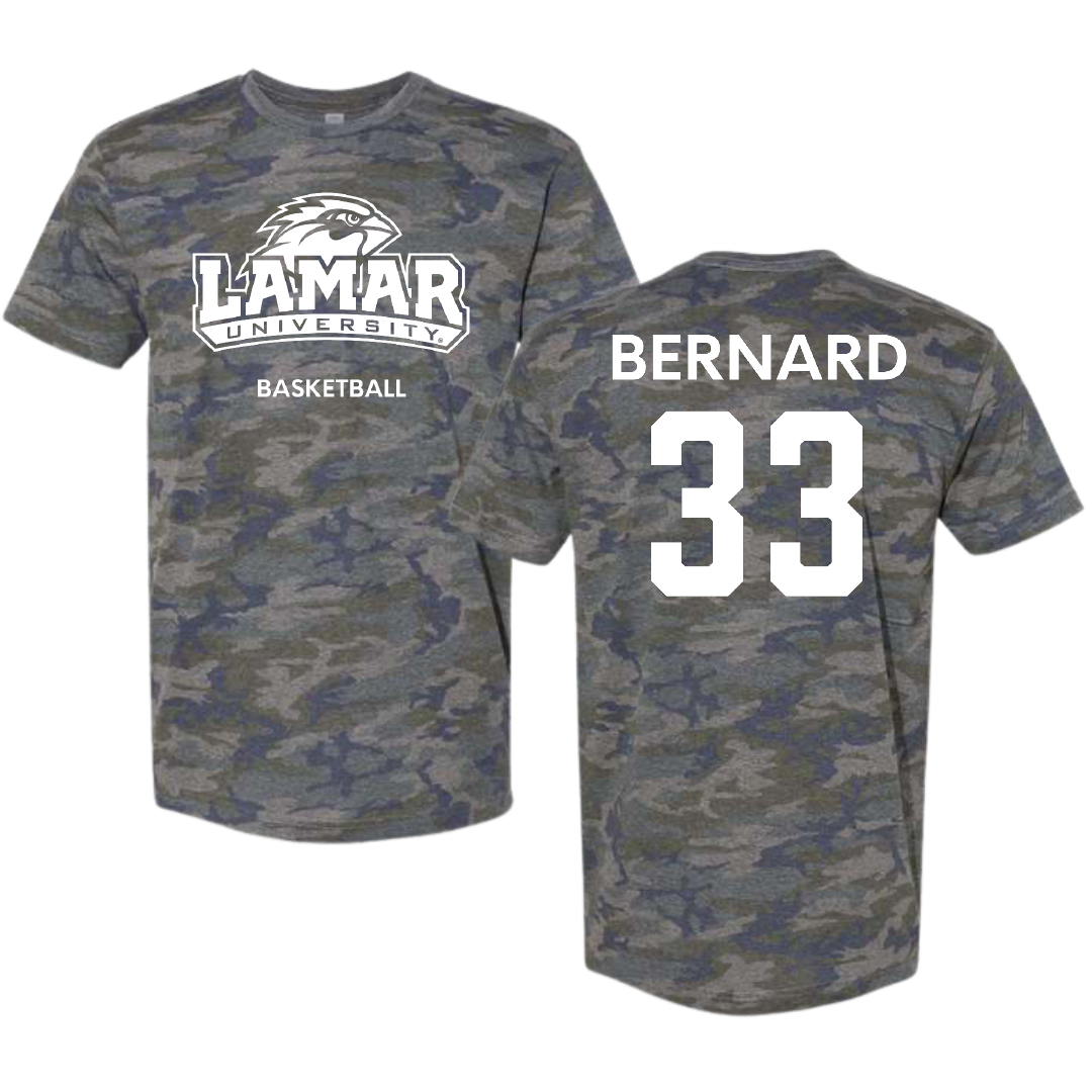 Lamar University Basketball (W) Vintage Camo Tee - #33 Anaya Bernard