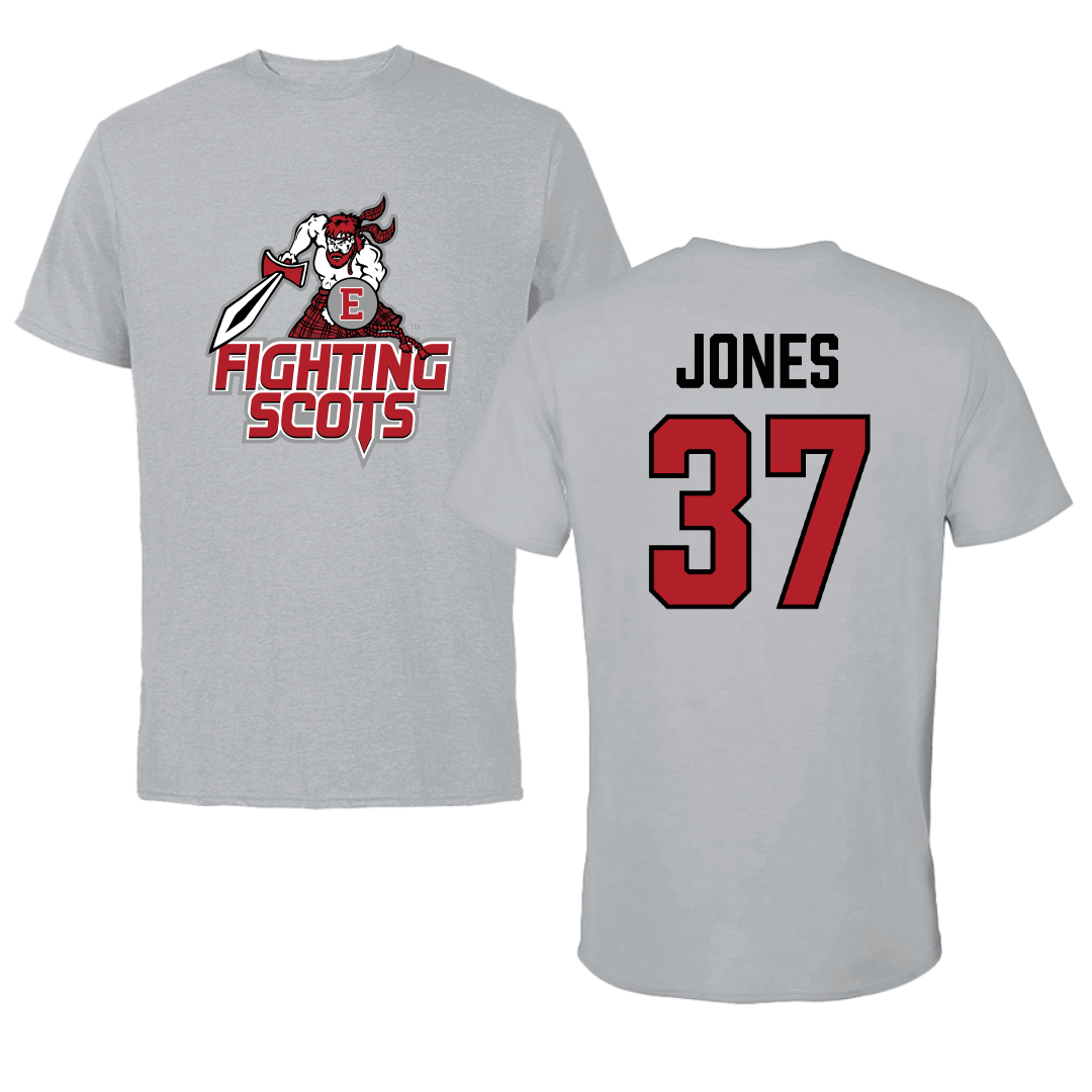 PennWest Edinboro Football Sport Gray Tee - #37 Amari Jones