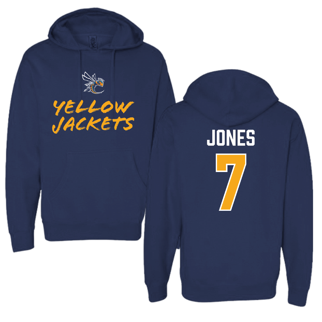 Cedarville University Softball Navy General Hoodie - #7 Madison Jones