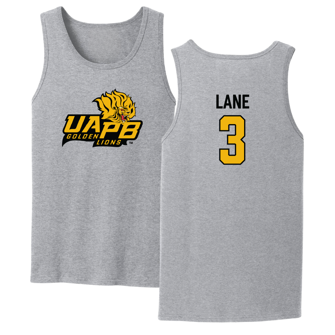 University of Arkansas-Pine Bluff Volleyball Sport Gray Tank Top - #3 Aleria Lane