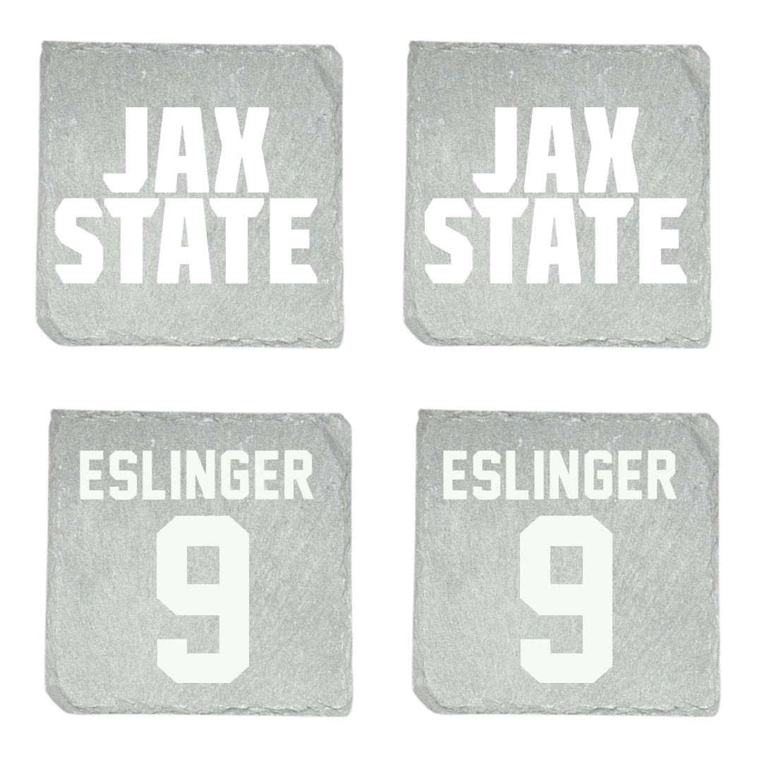 Jacksonville State University Softball Stone Coaster (4 Pack)  - #9 Jordan Eslinger