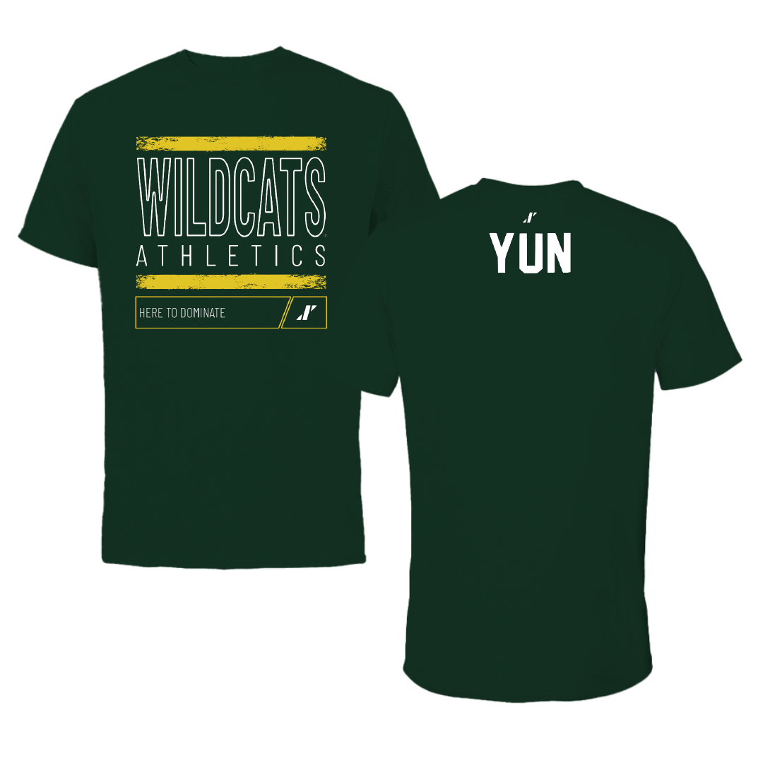 Northern Michigan University Golf Forest Green Dominate Performance Tee - Eric Yun