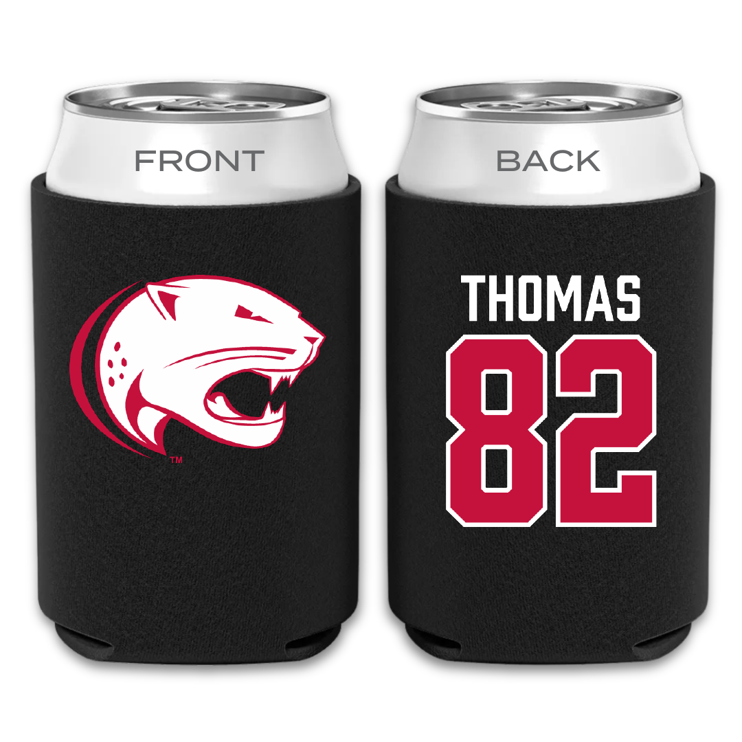 University of South Alabama Football Black Can Cooler - #82 Trent Thomas