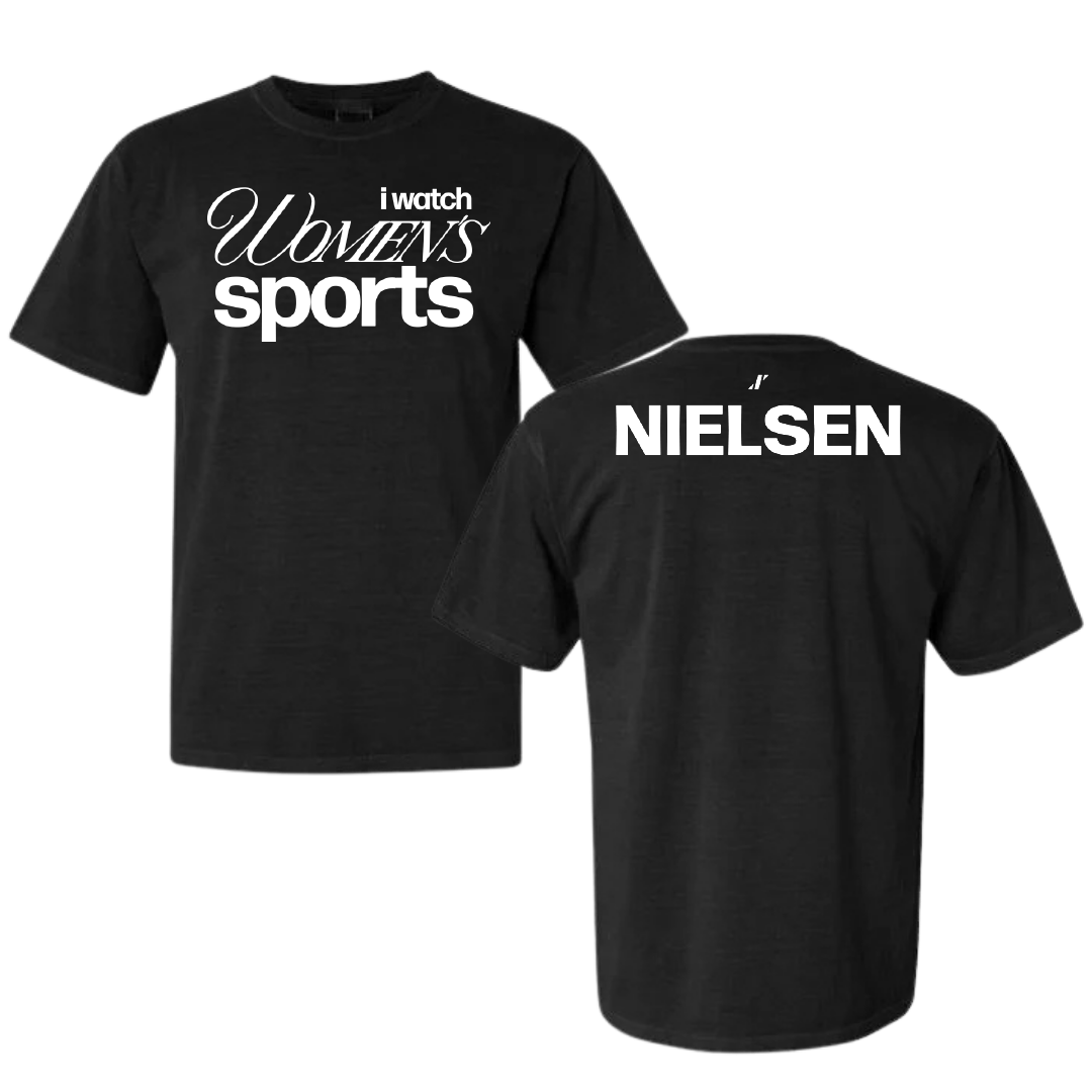 Central Michigan University TF and XC Black WHM Comfort Colors Tee - Riley Nielsen