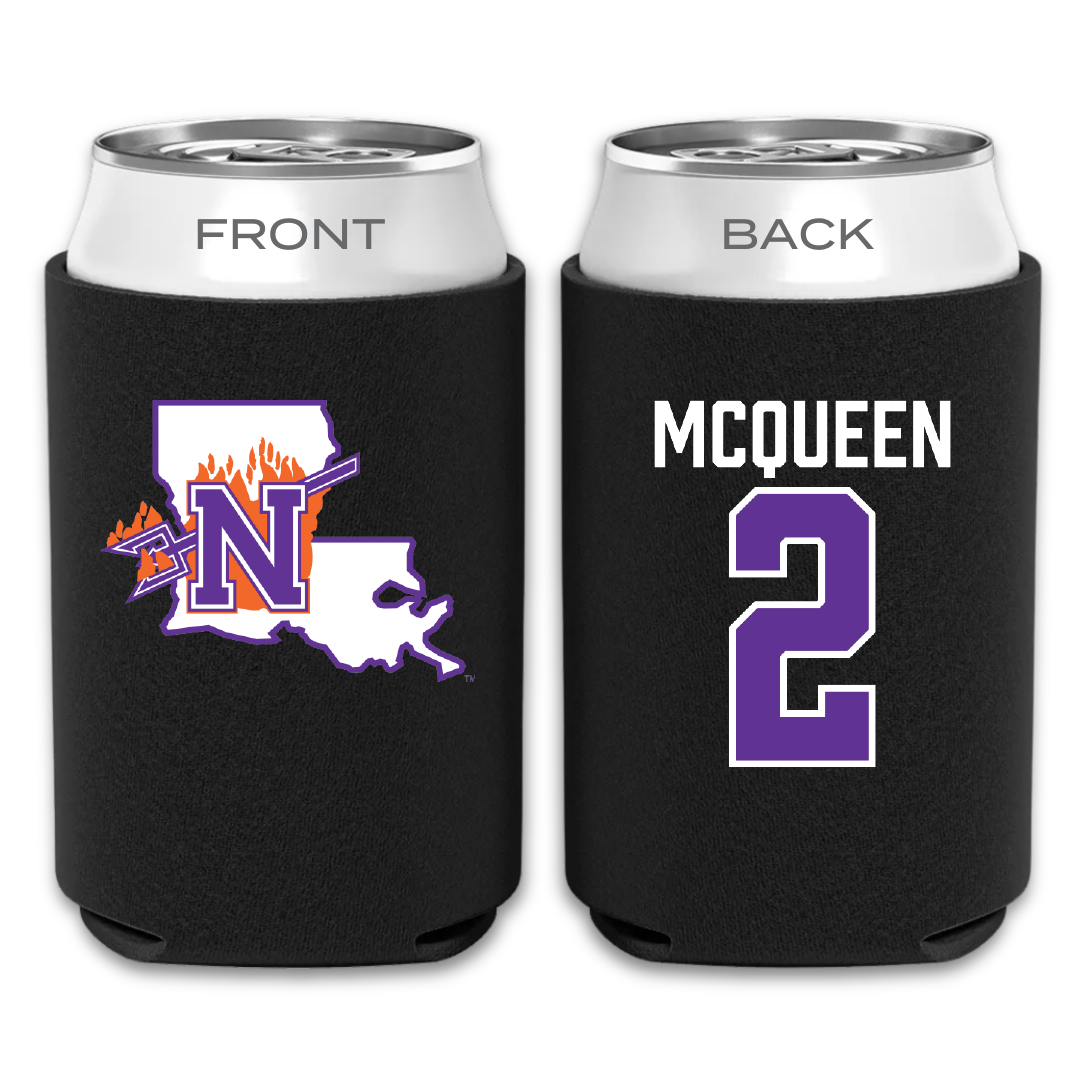 Northwestern State University Volleyball Black Can Cooler - #2 Madisynne McQueen