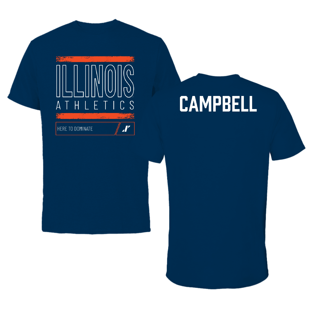 University of Illinois TF and XC Navy Dominate Tee - Olivia Campbell
