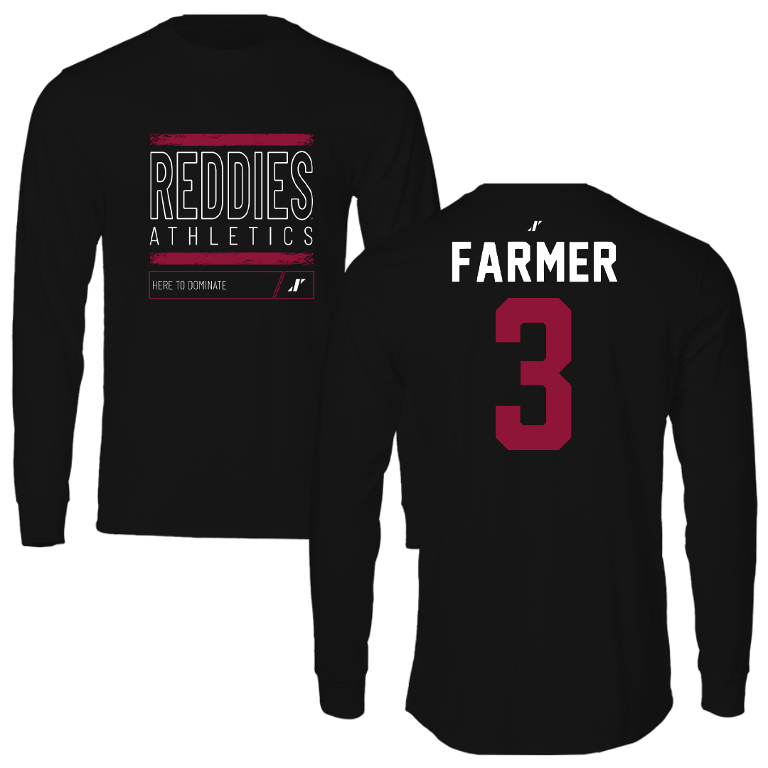 Henderson State University Basketball Black Dominate Long Sleeve - #3 Chase Farmer