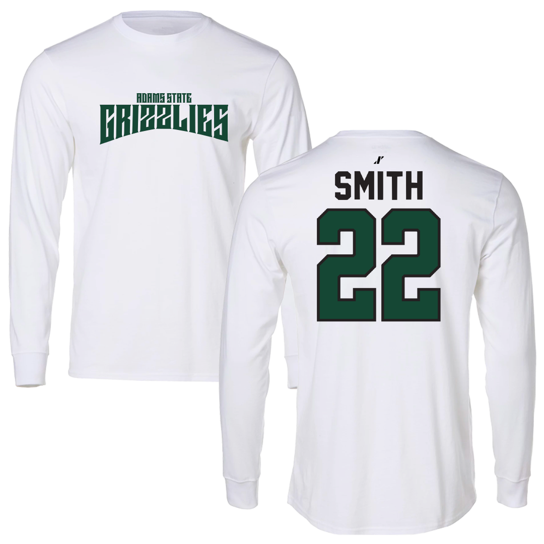 Adams State University Baseball White Classic Long Sleeve - #22 Tyler Smith