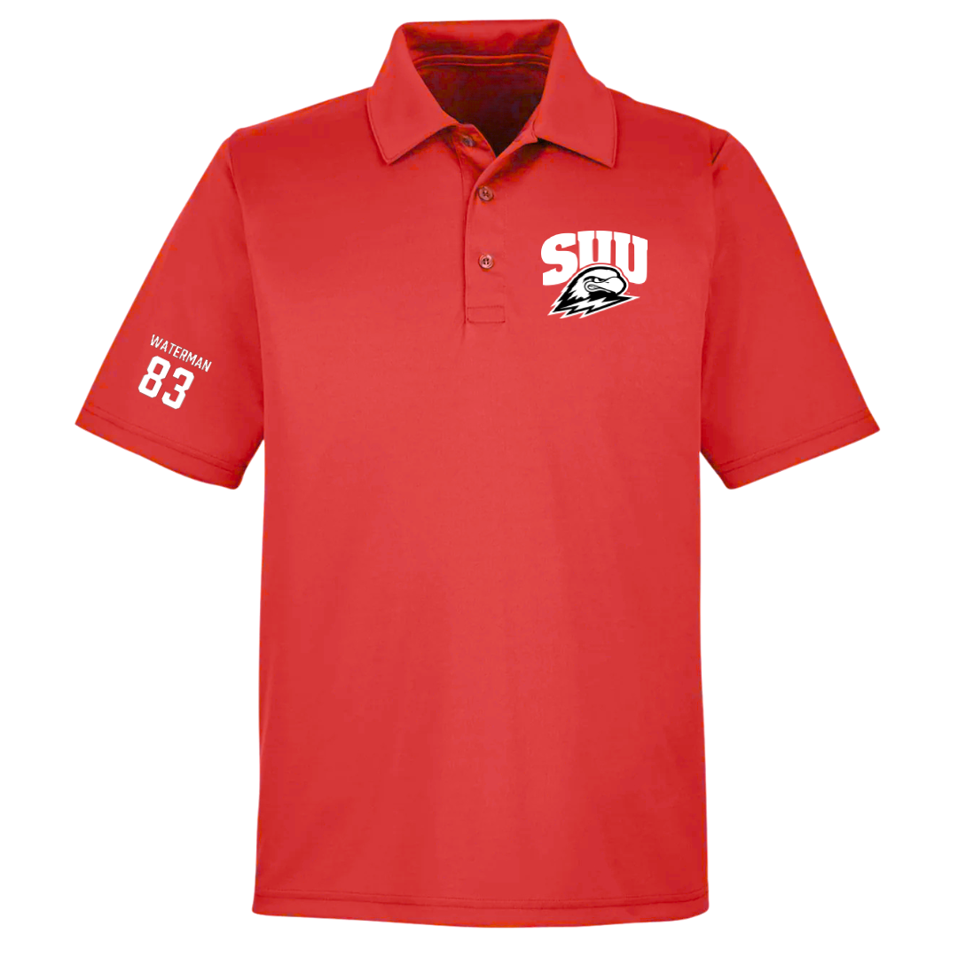 Southern Utah University Football Red Polo - #83 Bryson Waterman
