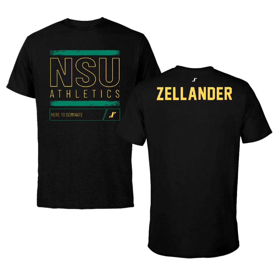 Norfolk State University TF and XC Black Dominate Performance Tee - Jeremiah Zellander