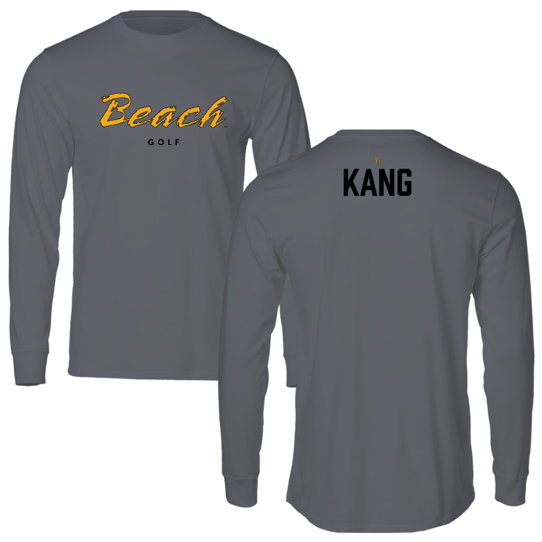 Long Beach State University Golf Gray Long Sleeve - Emma Kang