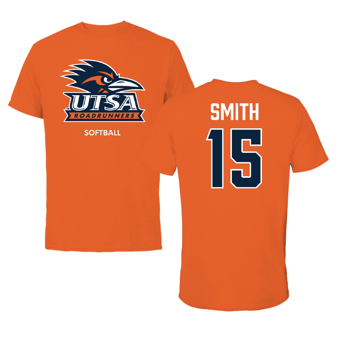 University of Texas at San Antonio Softball Orange Performance Tee - #15 Reagan Smith