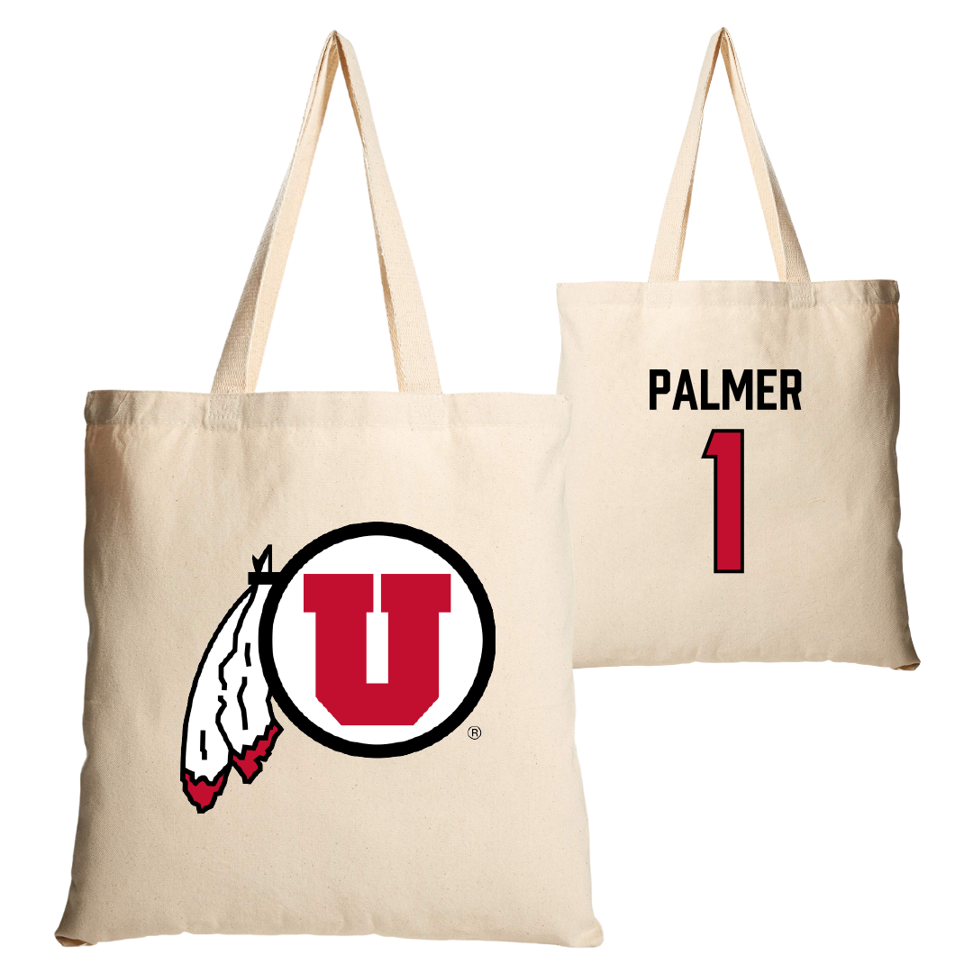University of Utah Basketball Tan Canvas Tote Bag - #1 Isabel Palmer