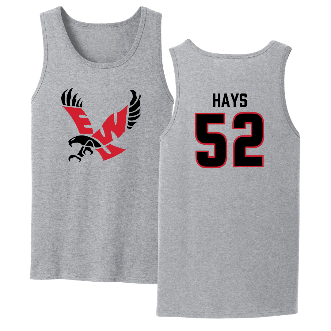 Eastern Washington University Basketball Sport Gray Tank Top - #52 Bella Hays