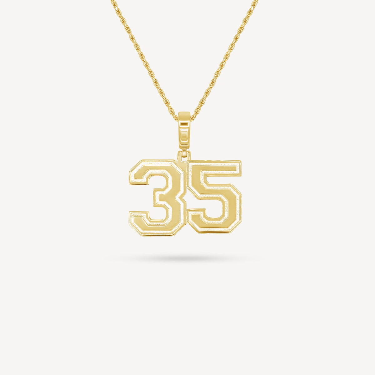 Gold Presidents Pendant and Chain - #35 Rishi Daniels