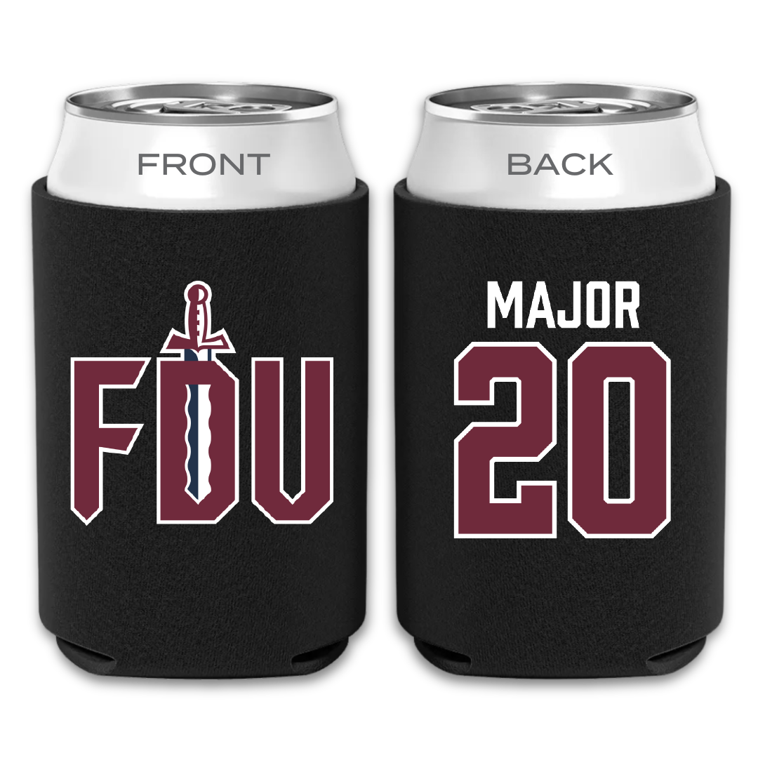 Fairleigh Dickinson University-Metropolitan Campus Soccer Black Can Cooler - #20 Madison Major