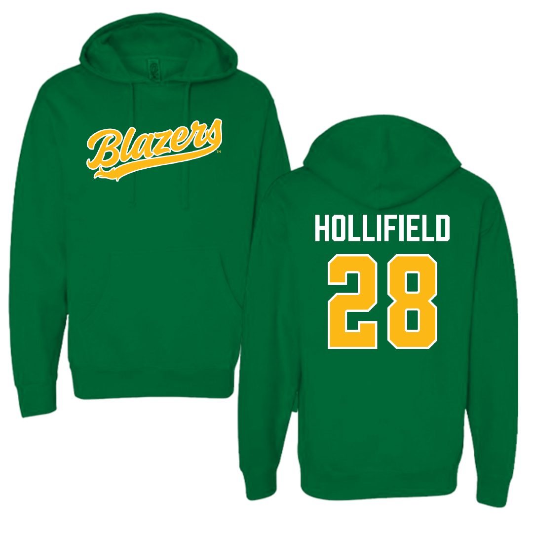 University of Alabama at Birmingham Baseball Green Hoodie - #28 Nicholas Hollifield