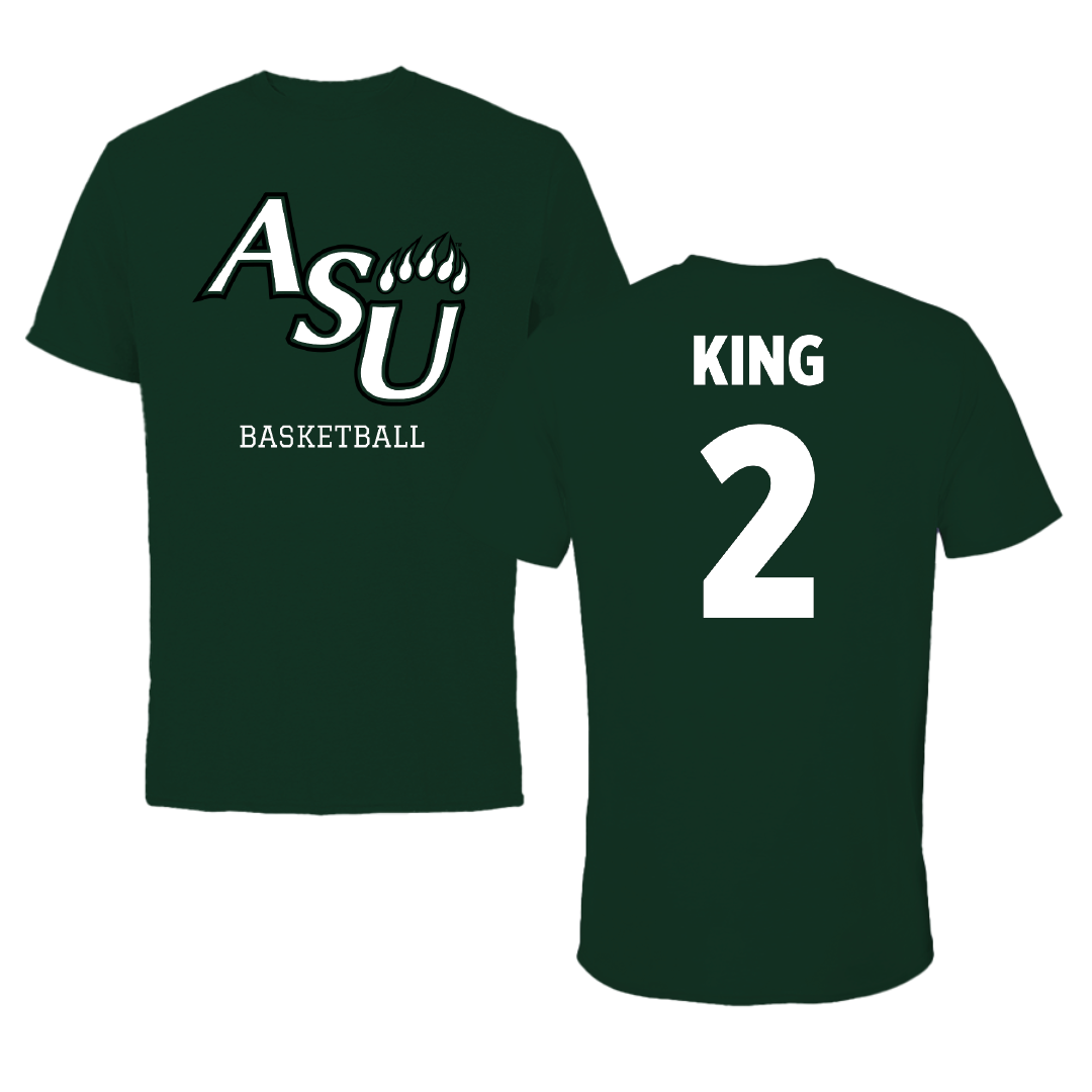 Adams State University Basketball (M) Forest Green Tee - #2 Jayce King