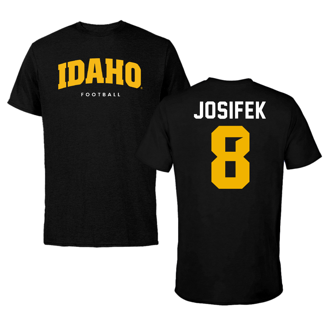 University of Idaho Football Black Idaho Performance Tee - #8 Nicholas Josifek
