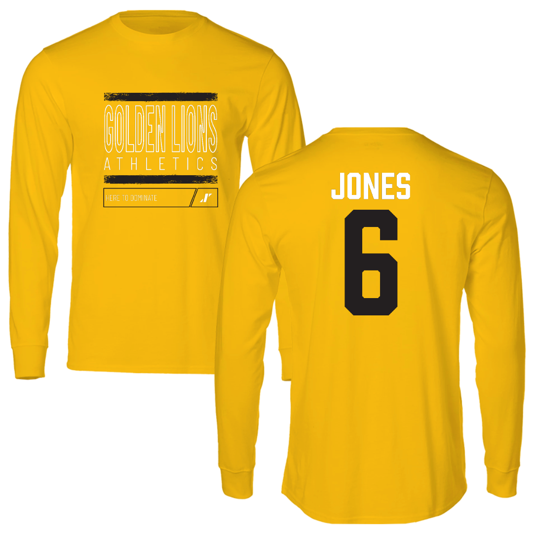 University of Arkansas-Pine Bluff Volleyball Gold Dominate Long Sleeve - #6 Amayah Jones