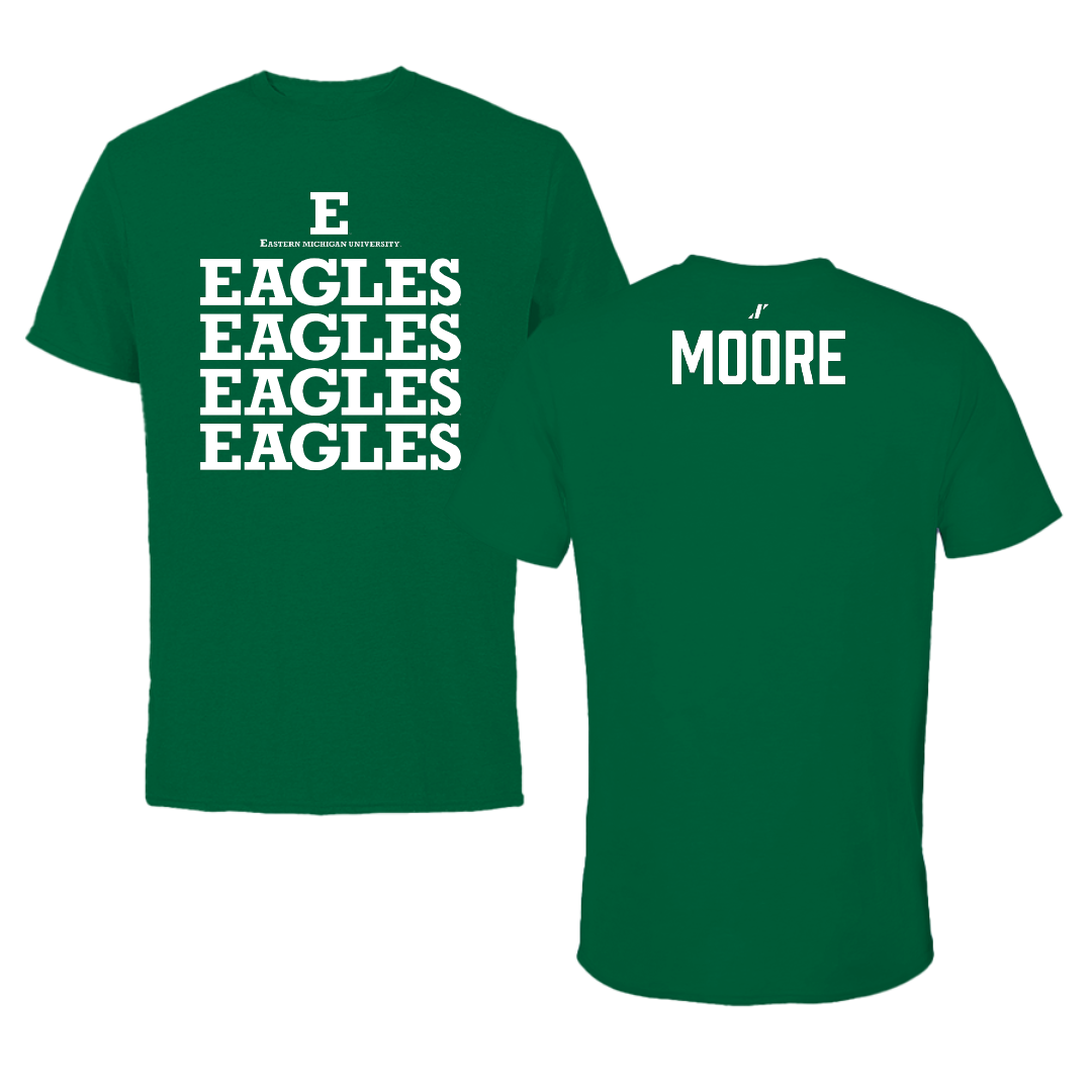 Eastern Michigan University Rowing Green General Tee - Kendall Moore