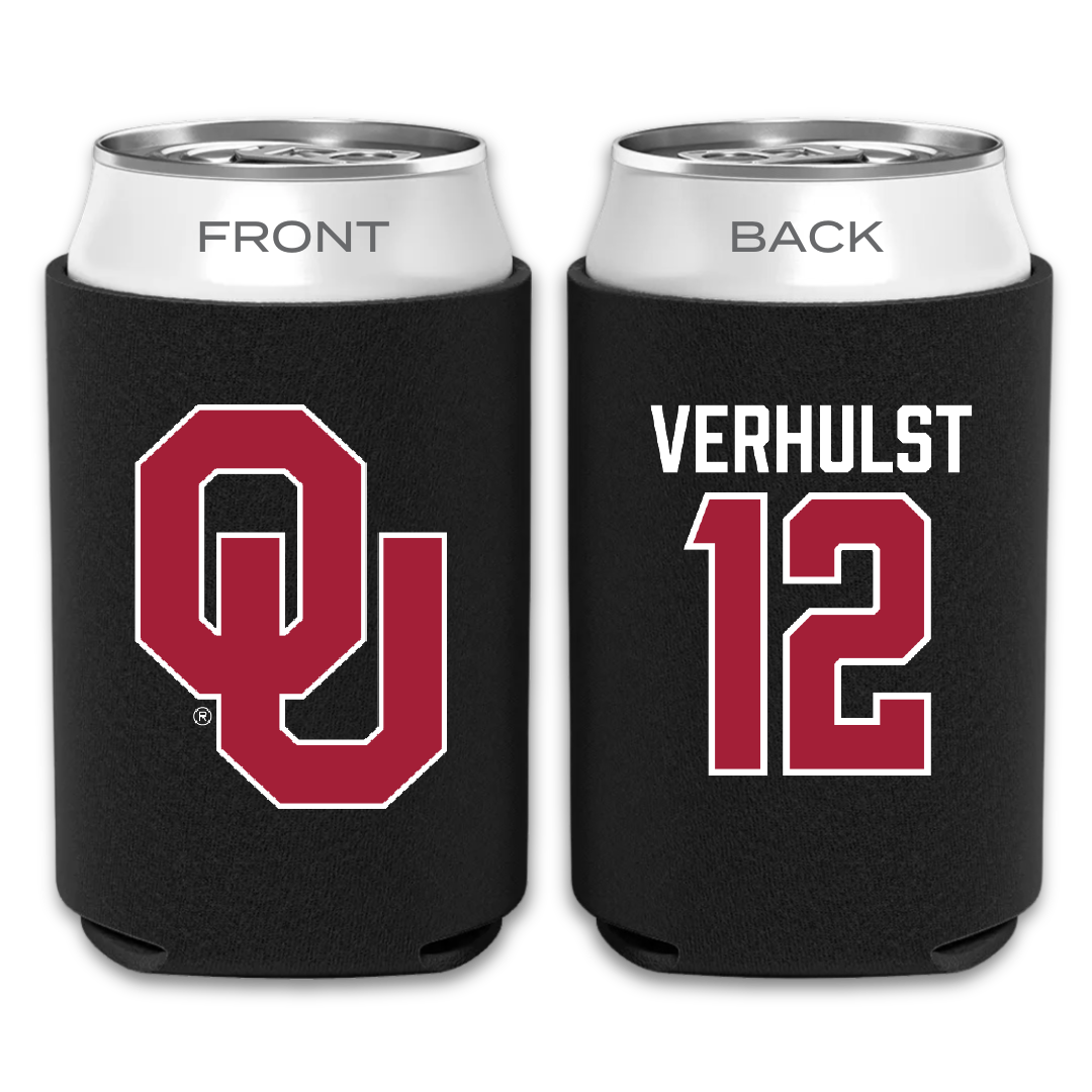 University of Oklahoma Basketball Black Can Cooler - #12 Payton Verhulst