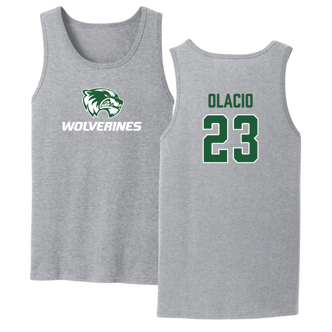 Utah Valley University Soccer Sport Gray Tank Top - #23 Leon Olacio