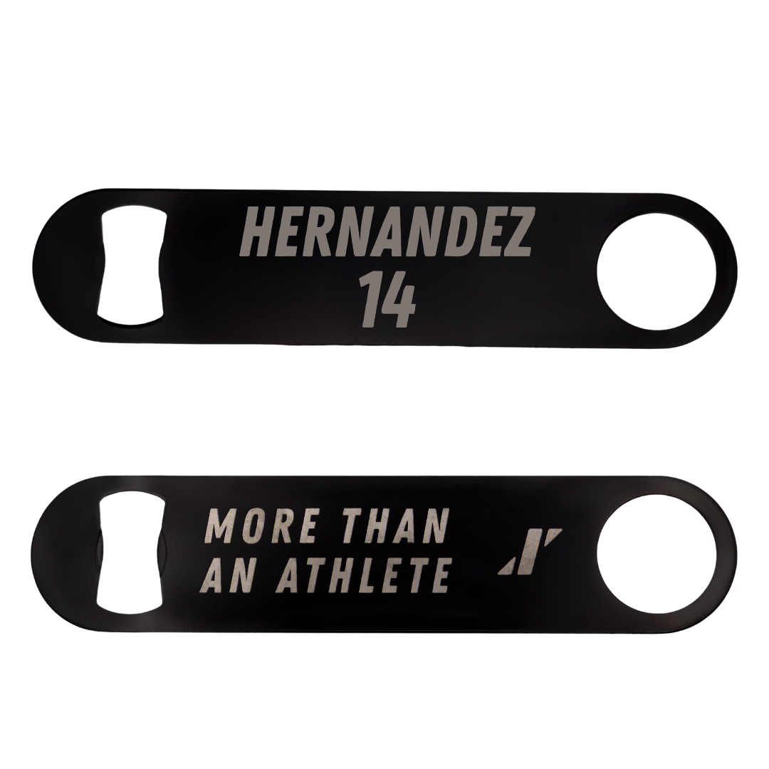 Iowa State University Soccer Black Bottle Opener - #14 Lauren Hernandez