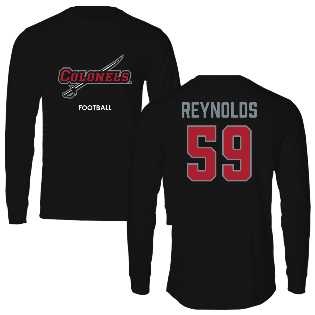 Nicholls State University Football Black Colonels Performance Long Sleeve - #59 Ethan Reynolds